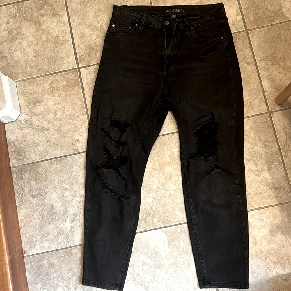 Black Distressed Wild Fable Jeans